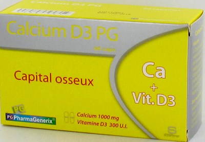 CALCIUM D3 PG PHARMAGENERIX         CAPS  60