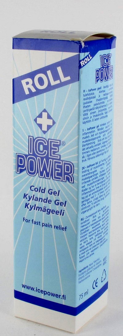 ICE POWER COLD GEL ROLLER TUBE 75ML ICE POWER COLD GEL ROLLER TUBE 75ML