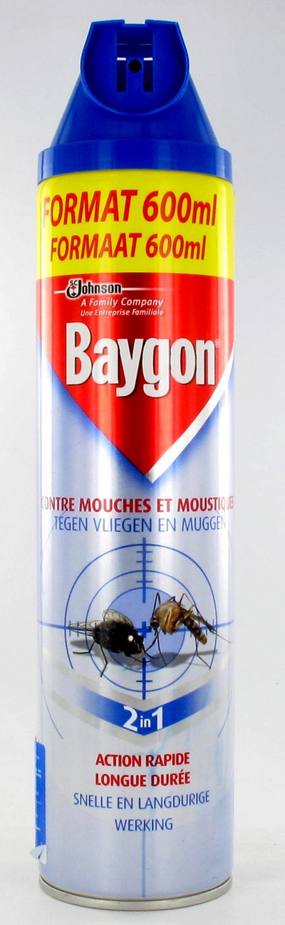BAYGON BLEU SPRAY INSECT VOLANT 600ML BAYGON BLEU SPRAY INSECT VOLANT 600ML