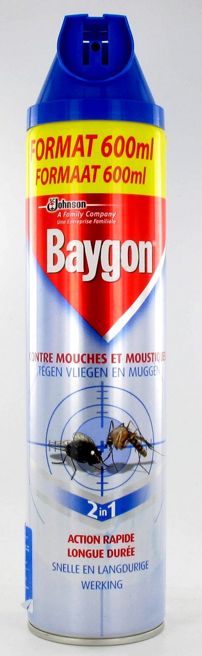 BAYGON BLEU SPRAY INSECT VOLANT 600ML