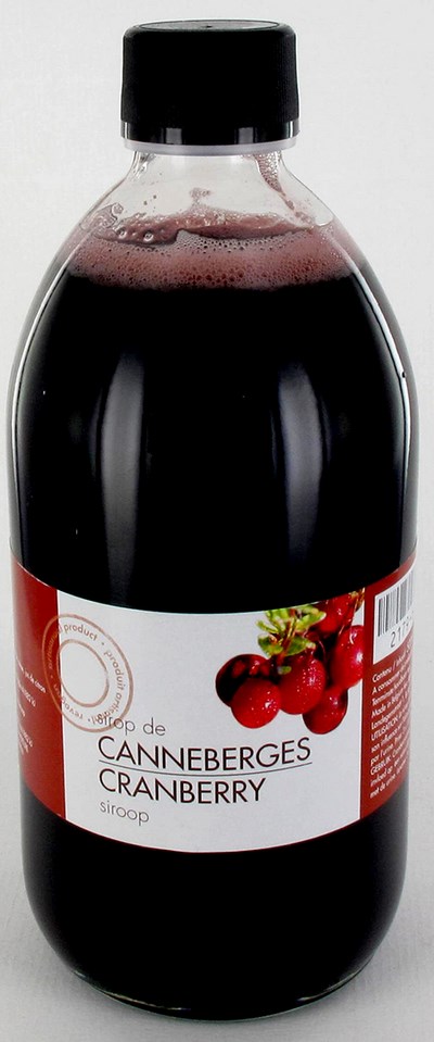 CRANBERRYSIROOP  500ML 5025 REVOGAN