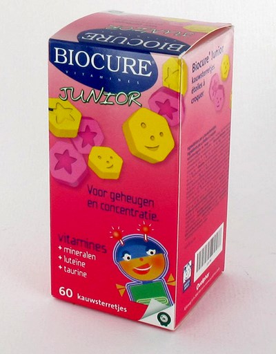 BIOCURE JUNIOR KAUWSTERRETJES 60