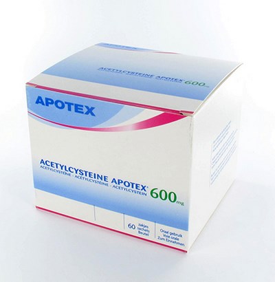 ACETYLCYSTEINE APOTEX SACH 60 X 600 MG