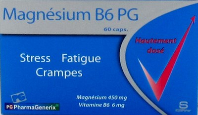 MAGNESIUM B6 PG PHARMAGENERIX       CAPS  60