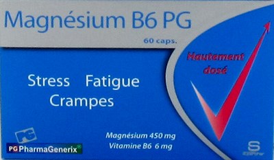 MAGNESIUM B6 PG PHARMAGENERIX CAPS 60 MAGNESIUM B6 PG PHARMAGENERIX CAPS 60