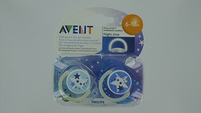 PHILIPS AVENT FOPSPEEN SILICOON NACHT 6-18M      2