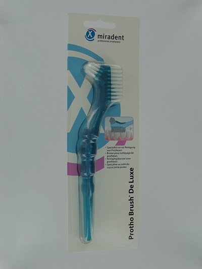 MIRADENT BROSSE DELUXE PROTHESE DENTAIRE BLEU MIRADENT BROSSE DELUXE PROTHESE DENTAIRE BLEU