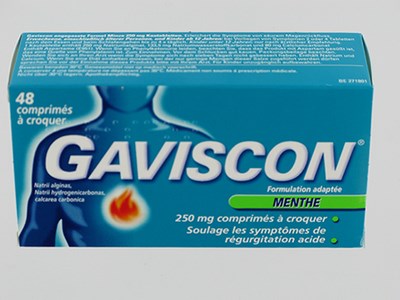 GAVISCON MENTHE COMP A CROQUER 48 X 250 MG GAVISCON MENTHE COMP A CROQUER 48 X 250 MG