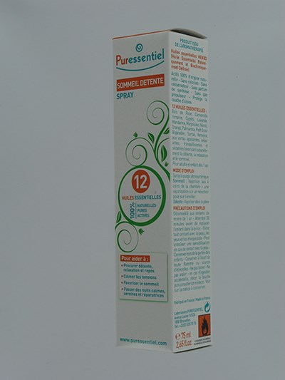 PURESSENTIEL SOMMEIL DETENTE SPRAY 12 HLE ESS 75ML PURESSENTIEL SOMMEIL DETENTE SPRAY 12 HLE ESS 75ML