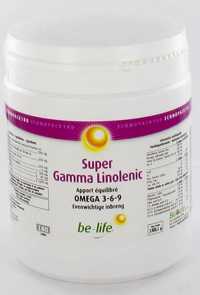 SUPER GAMMA LINOLENIC BE LIFE CAPS 180