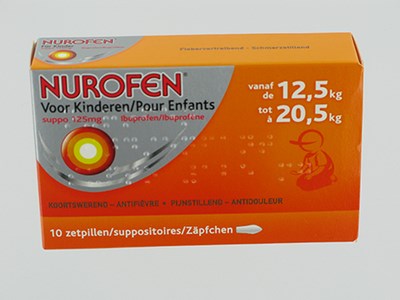 NUROFEN ENFANT 125MG SUPPO 10 X 125 MG NUROFEN ENFANT 125MG SUPPO 10 X 125 MG