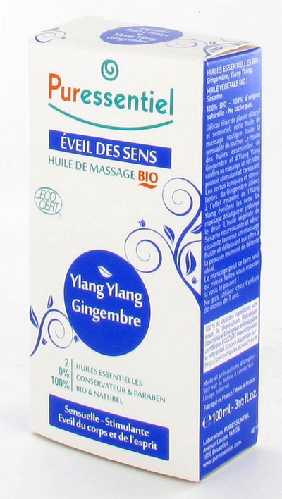 PURESSENTIEL MASS.OLIE YLANG YLANG-GEMBER BIO100ML