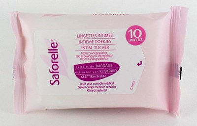 SAFORELLE LINGETTES INTIMES 1X10 SAFORELLE LINGETTES INTIMES 1X10