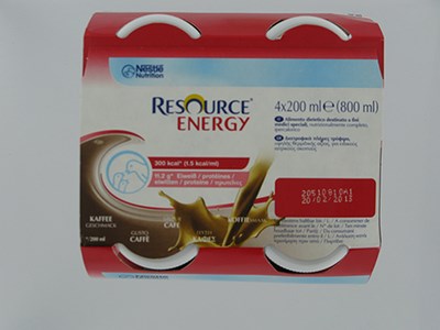 RESOURCE ENERGY DRINK CAFE 4X200ML RESOURCE ENERGY DRINK CAFE 4X200ML