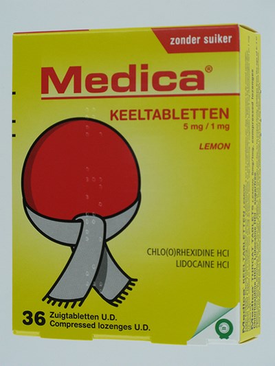 MEDICA KEELTABLETTEN LEMON ZUIGTABL 36