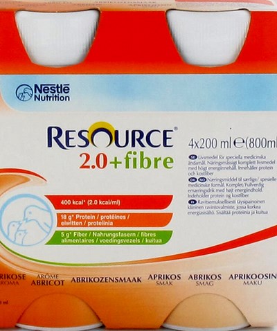 RESOURCE 2.0 FIBRE ABRIKOOS       4X200ML 12100729