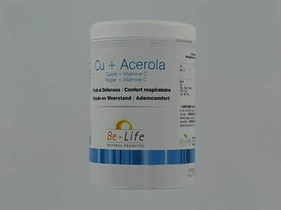 CU + ACEROLA MINERALS BE LIFE NF           GEL  60