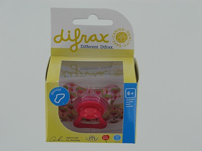 DIFRAX SUCETTE SILICONE DENTAL+ANNEAU GIRL +6M 800