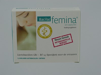 BACILAC FEMINA BLISTER CAPS 10