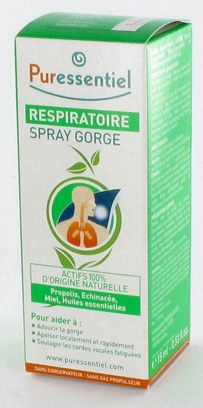 PURESSENTIEL RESPIRATOIRE SPRAY GORGE         15ML