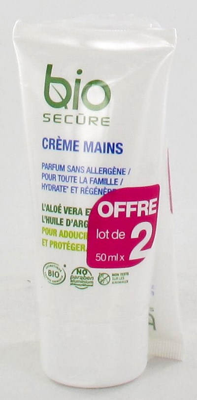 BIO SECURE HANDCREME             TUBE 2X50ML PROMO