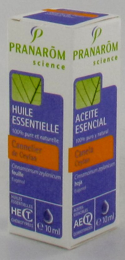 CANELLE DE CEYLAN FEUILLE HLE ESS 10ML PRANAROM CANELLE DE CEYLAN FEUILLE HLE ESS 10ML PRANAROM