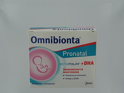 OMNIBIONTA PRONATAL METAFOLIN+DHA TABL 60+CAPS 60 OMNIBIONTA PRONATAL METAFOLIN+DHA TABL 60+CAPS 60
