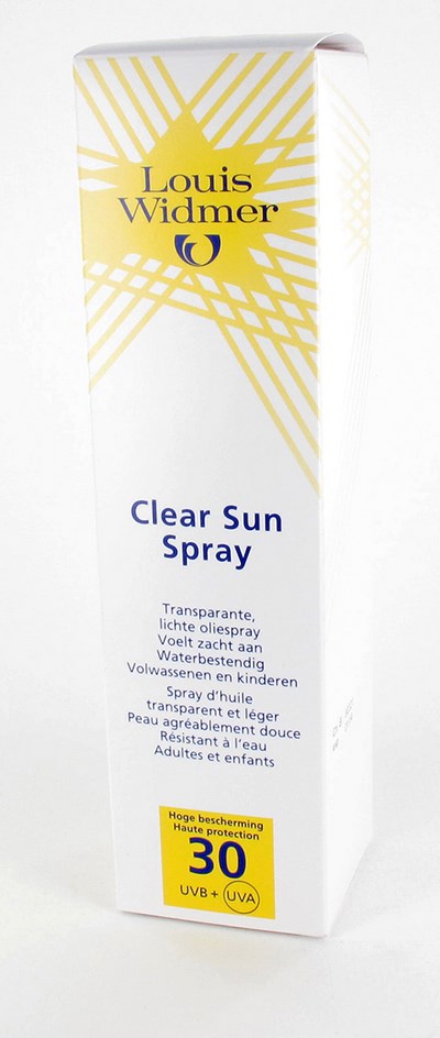 WIDMER SUN CLEAR IP30 PARF SPRAY 125ML WIDMER SUN CLEAR IP30 PARF SPRAY 125ML