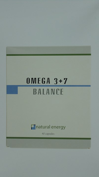 OMEGA 3+7 BALANCE NATURAL ENERGY CAPS 40 OMEGA 3+7 BALANCE NATURAL ENERGY CAPS 40