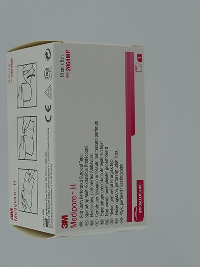 MEDIPORE H 3M PERFORATED     10CMX5M ROL 1 2864P-S