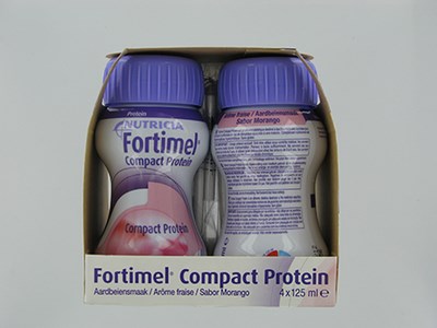 FORTIMEL COMPACT PROTEIN AARDBEI 4X125ML