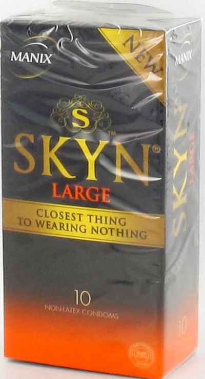 MANIX SKYN LARGE CONDOMEN  10