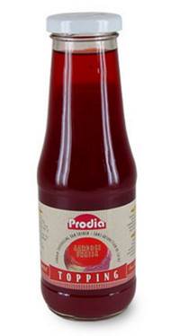 PRODIA TOPPING AARDBEI+MALTITOL 320ML 5346 REVOGAN