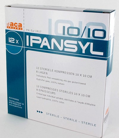 IPANSYL 5 CP STER 8PL 10,0X10,0CM 12