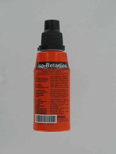 ISO BETADINE SOL HYDROALC FL 125 ML 5%