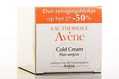 AVENE COLD CREAM WASSTUK OVERV.DUO 2DE -50% 2X100G